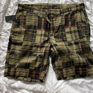 John Varvatos plaid men’s shorts